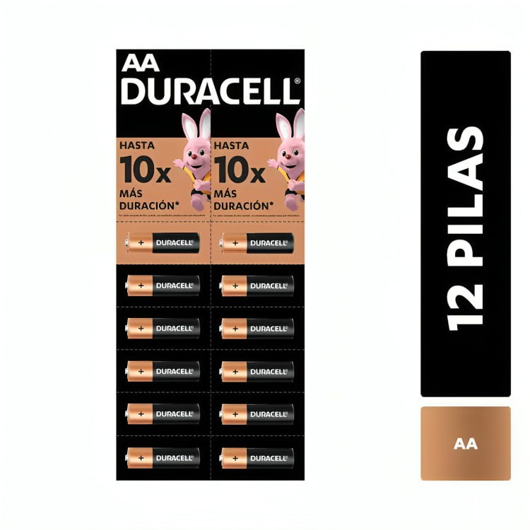Duracell - Pila Alcalina Duracel Ii Aa X 12