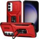 thumbnail image 1 of Funda Armada para Samsung Galaxy S23 FE con Tapa Deslizante y Soporte Magnético Giratorio Rojo, 1 of 5