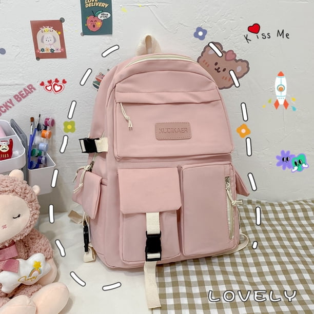 New Fashion Student High Capacity Waterproof College Backpack Trendy Girls Canvas Shoulders School Bags Boy Travel Book Bag