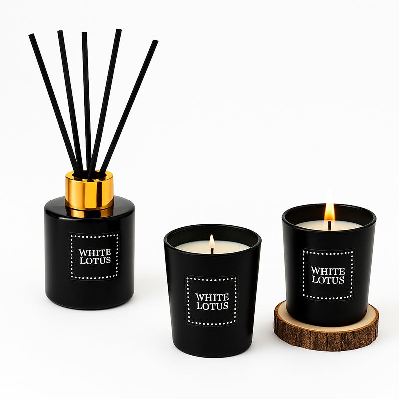 Wakeshome - 2 Velas Aromaticas Con Difusor Con Varillas De Olor Aromatizante