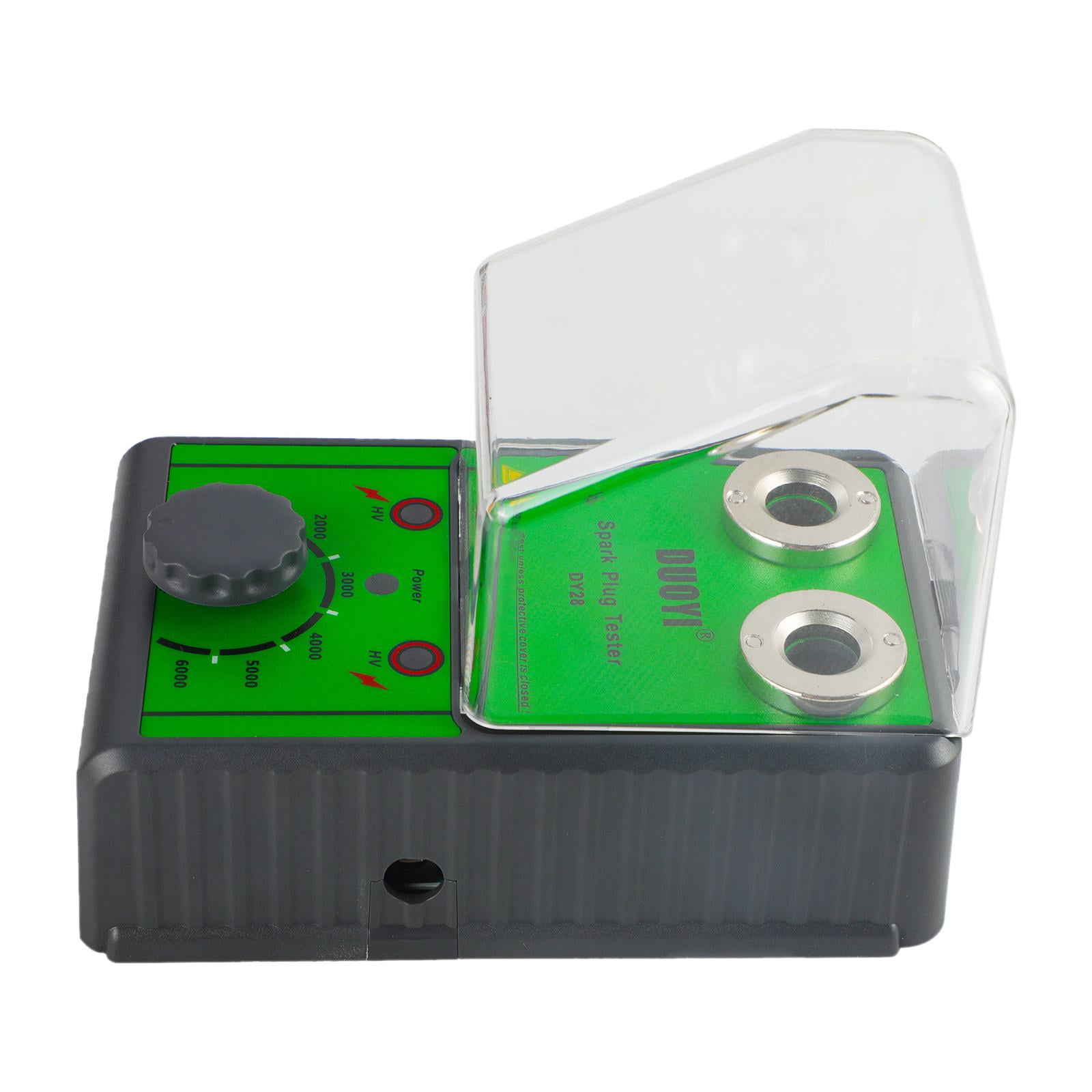 Magideal - Probador De Bujías De Doble Orificio, Probador De Bobina De Encendido De Motor Con Cubierta Protectora, Herramienta De Probador De Bujías De Coche