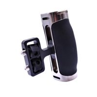 Bothyi - Jaulas Para Cámara Con Asa Lateral, Portátil, De Aleación De Aluminio, Para Fotografía, Color Plateado