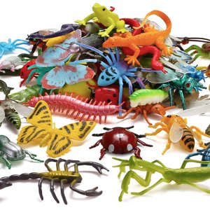 Set De Minibichos Falsos De Plástico Valefortoy, 73 Piezas, Para Niños