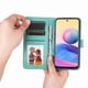 thumbnail image 5 of Funda tipo cartera FOXDOCK para Xiaomi Redmi Note 10 5G , diseño girasol en relieve, cuero PU, cierre magnético, soporte y tarjetero, 5 of 5