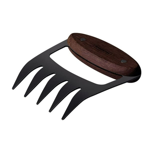 Garra Multiuso Tramontina Churrasco Black con Lámina de Acero Inoxidable Oscurecido y Mango de Madera