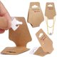 thumbnail image 2 of Tarjetas de exposición para joyería Femtindo 4,7 x 1,8 cm Marrón – Pack de 200, 2 of 5