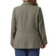 thumbnail image 4 of Blazer de Tweed para Mujer de Talla Grande Agnes Orinda con Solapa de Muesca, Doble Botonadura, Manga Larga, Cuadro de Pata de Gallo, Casual de Negocios, Talla 3X Marrón, 4 of 7