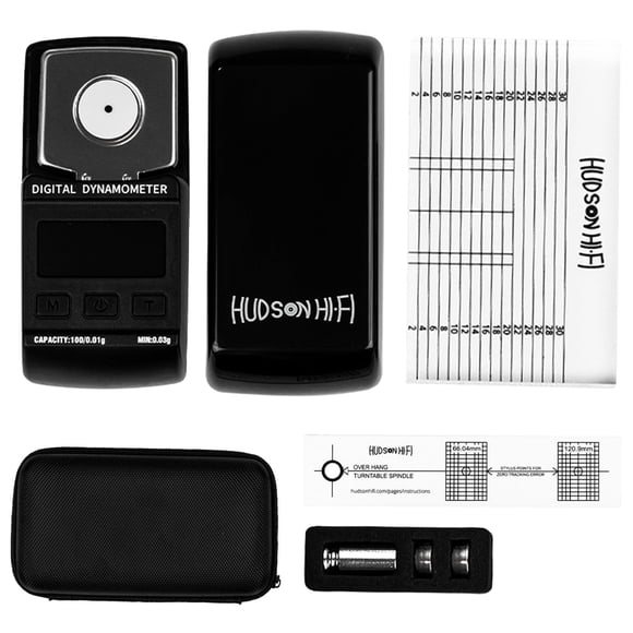 Kit de alineación de cartuchos con plataforma giratoria Hudson Hi-Fi con funda