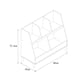 thumbnail image 4 of Estante Librero Organizador 80x35x72 Cm Blanco, 4 of 5