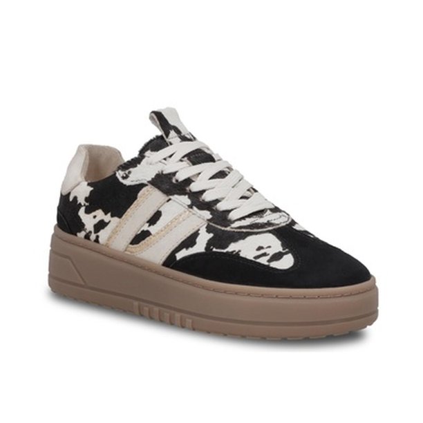 Zapatillas Mujer Cuero Con Franjas Laterales Blanco Poelman blanco 39