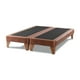 thumbnail image 1 of Base Dividida Cama Europea King 200x180 Cm Chocolate Felpa, 1 of 4