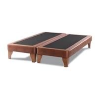 Importclick - Base Dividida Cama Europea King 200X180 Cm Chocolate Felpa