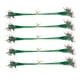 thumbnail image 3 of 50pcs líderes de alambre de pesca con broches de seguridad y barriles giratorios verde 15 cm, 3 of 5
