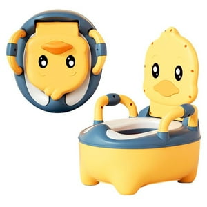 Wakeshome - Pelela Bacinica Baño Infantil Para Niños Niñas Patito Amarillo