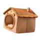 thumbnail image 2 of Nido para perros y gatos semicerrado para mascotas, cama nido para dormir para gatos de interior, casa cálida para perros, invierno, cálido, extraíble 45cmx40cmx45cm, 2 of 5