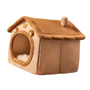 Ioensy - Cama Nido Para Dormir Para Gatos, Cama Con Cremallera De Dibujos Animados Para Perros, Casa Extraíble Para Perros Y Gatos, 45Cm X 40Cm X 45Cm