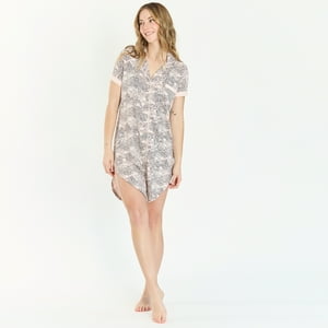 Bbz Barbizon - Camisola De Dormir Rio Animal Print