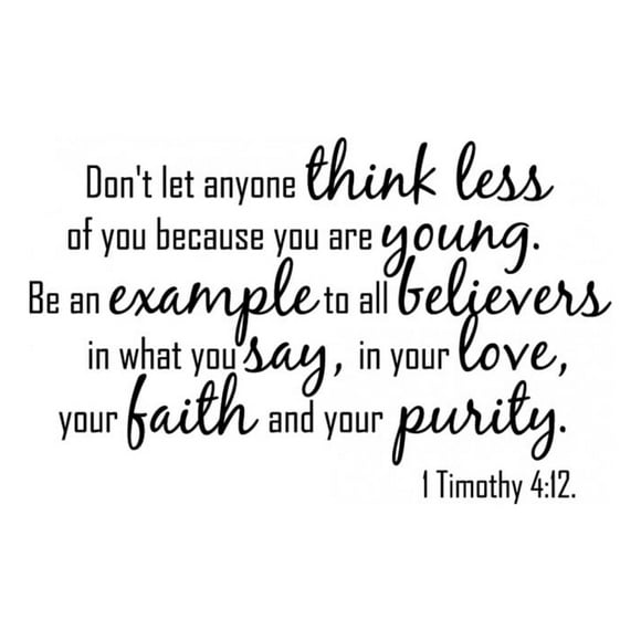 Decomural Don't Let Anyone Think Less Bible WS-34059