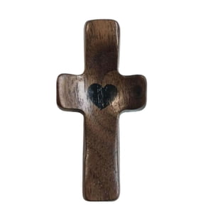 Magideal - Cruz De Oración Cristiana, Cruz Adherente, Tamaño De Bolsillo, Cruz De Madera Cómoda, Cruz De Madera De Mano Para Oración, Regalo De Oración De Pascua