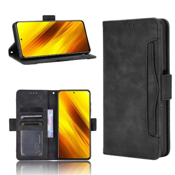 Funda Tipo Billetera FOXDOCK para Xiaomi POCO X3 PRO – Tapa Flip con Tarjetero