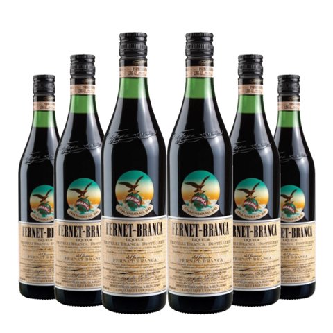 Fernet - 6 Licor Branca, 750 Ml, 39%