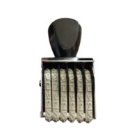 Magideal - 6 Dígitos Numeración Sello Ruedas Rodillos Número De Dígito Vintage Digital Numérico Rolling Suministros Símbolo 6 Dígitos Rodillo Sello Para , 4Mm 4 Mm