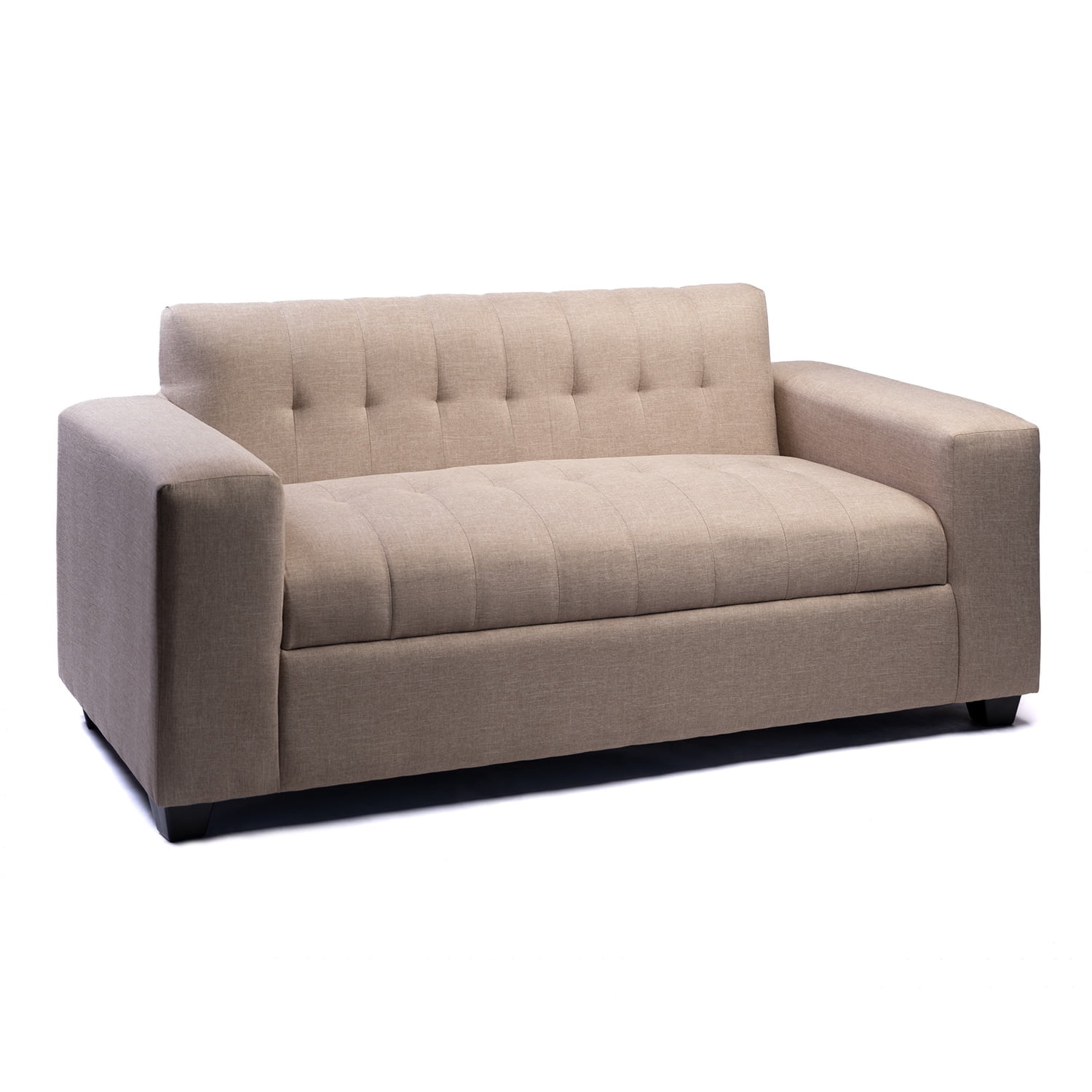 Muebles New - Sofa Tres Cuerpos Beige Lino