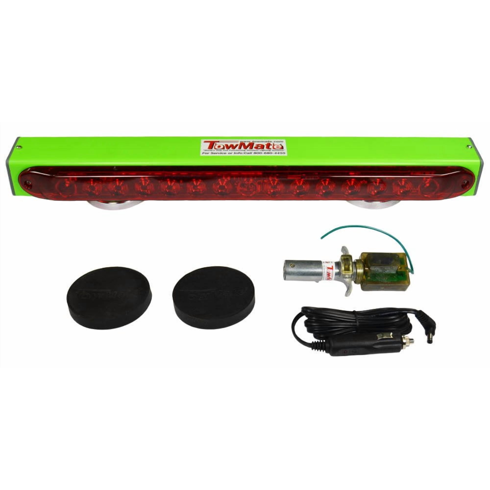 Barra De Luces Led Inalámbrica Para Remolque Towmate Tm22g, Color Verde Lima