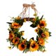 thumbnail image 1 of Guirnalda De Flores Artificiales Girasol Hoja Verde Para Colgar En La Puerta Del Festival, 1 of 5