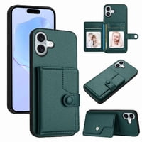 Foxdock Funda Para Iphone 16 Plus Con Bloqueo Rfid - Diseño Elegante Con Cierre De Botón