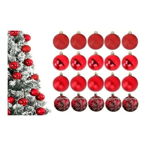 Genérico - X20 Esferas Navidad Decorativa Bambalina Adorno Navideño 6Cm