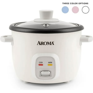 Arrocera Aroma Housewares Cocinador De Granos 4 Tazas Color Blanco