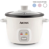 Arrocera Aroma Housewares Cocinador De Granos 4 Tazas Color Blanco