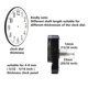 thumbnail image 3 of Movimiento de reloj TIKROUND con rosca de 15/32" alimentado por batería, 3 of 7