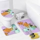 thumbnail image 4 of Kiff-theme 4-Piece Shower Curtain Set with Rugs, Waterproof Bathroom Decor Set Includes Bath Mat, U-Shaped Rug, Toilet Lid Cover and Curtain with Hooks, 4 of 6