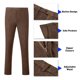 thumbnail image 4 of Traje Aowdoy de tweed de tres piezas color marrón claro XL, 4 of 7
