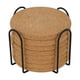 thumbnail image 1 of Posavasos Para Tazas Con Soporte Alfombrillas Para Tazas De Madera Reutilizables Para El Hogar Redondo, 1 of 3