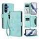 thumbnail image 1 of Funda Cartera Mariposa para [Samsung Galaxy S26 Plus] con Soporte y Cremallera Verde menta, 1 of 6