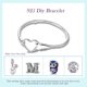 thumbnail image 4 of Pulsera ChenYuTe de plata esterlina 925 con cadena tipo serpiente para mujer, 4 of 5