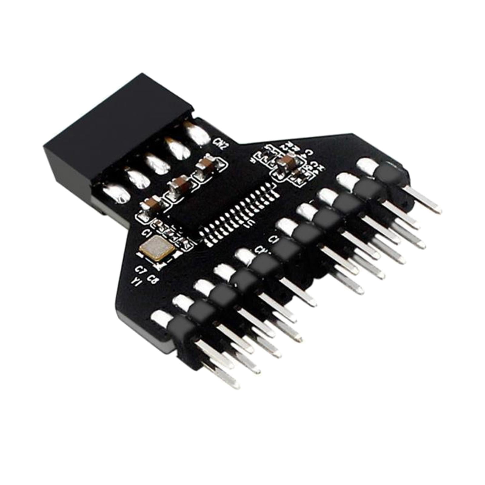 Bothyi - Usb2 0 Placa Base 9pin Usb Header 1 A 2 Placa Adaptador Usb Hub