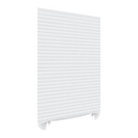 Magideal - Persianas Plisadas Temporales, Fáciles De Cortar Y Ajustar, Ideales Para Decorar El Hogar. Fibra De Poliéster, Fácil De Instalar Y Proteger La Privaci Blanco 90X150Cm