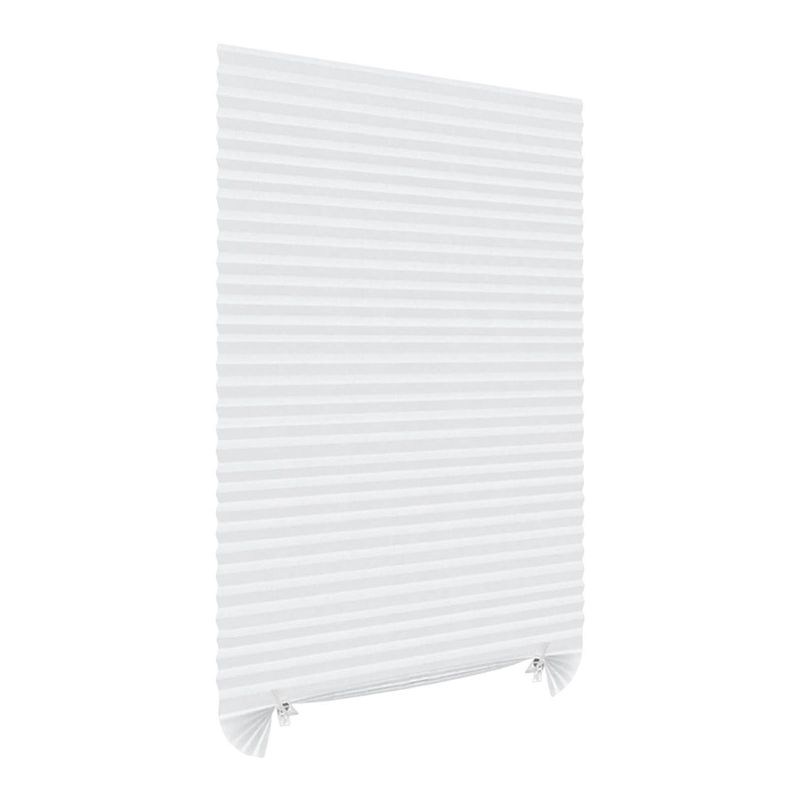 Magideal - Persianas Plisadas Temporales, Fáciles De Cortar Y Ajustar, Ideales Para Decorar El Hogar. Fibra De Poliéster, Fácil De Instalar Y Proteger La Privaci Blanco 120x180cm