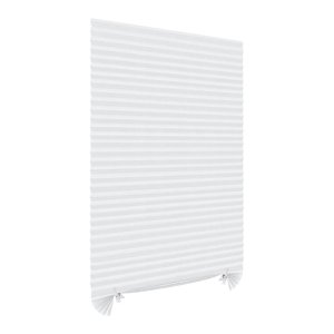 Magideal - Persianas Plisadas Temporales, Fáciles De Cortar Y Ajustar, Ideales Para Decorar El Hogar. Fibra De Poliéster, Fácil De Instalar Y Proteger La Privaci Blanco 90X150Cm