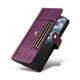 thumbnail image 5 of FOXDOCK Funda tipo Cartera para iPhone 16 Pro – Cubierta de Cuero PU con Múltiples Ranuras, Bolsillo para Efectivo y Correa de Muñeca, 5 of 6