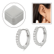 thumbnail image 1 of Par De Aros Brillantes Con Caja De Regalo - Diseño Unisex, 1 of 3
