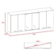 thumbnail image 4 of Mueble de Cocina Mural Miel Y Blanco 6 Puertas 1.5 vidrio Blanco y Miel, 4 of 7