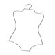 thumbnail image 1 of Percha De Trajes De Ba?o Para Ni?os, Percha De Bikini Con Forma De Cuerpo Para Ropa, Abrigo, Ropa De Playa, 1 of 5