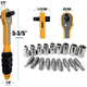 thumbnail image 2 of Set Kit Juego Dados Y Puntas Cuadrante 1/4 19 Piezas Toolmak, 2 of 3