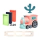 thumbnail image 1 of Tren De Colocación Automático, Regalo Para Niños, Juguetes Educativos Para Niños Pequeños, Rosa Con 120 Uds., 1 of 5