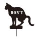 thumbnail image 3 of Se?al De Prohibición De Caca De Gato Con Estaca, Decoración De Patio De Gato, Hierro Para Exterior, 3 of 5